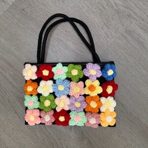 Floral Crochet Handbag